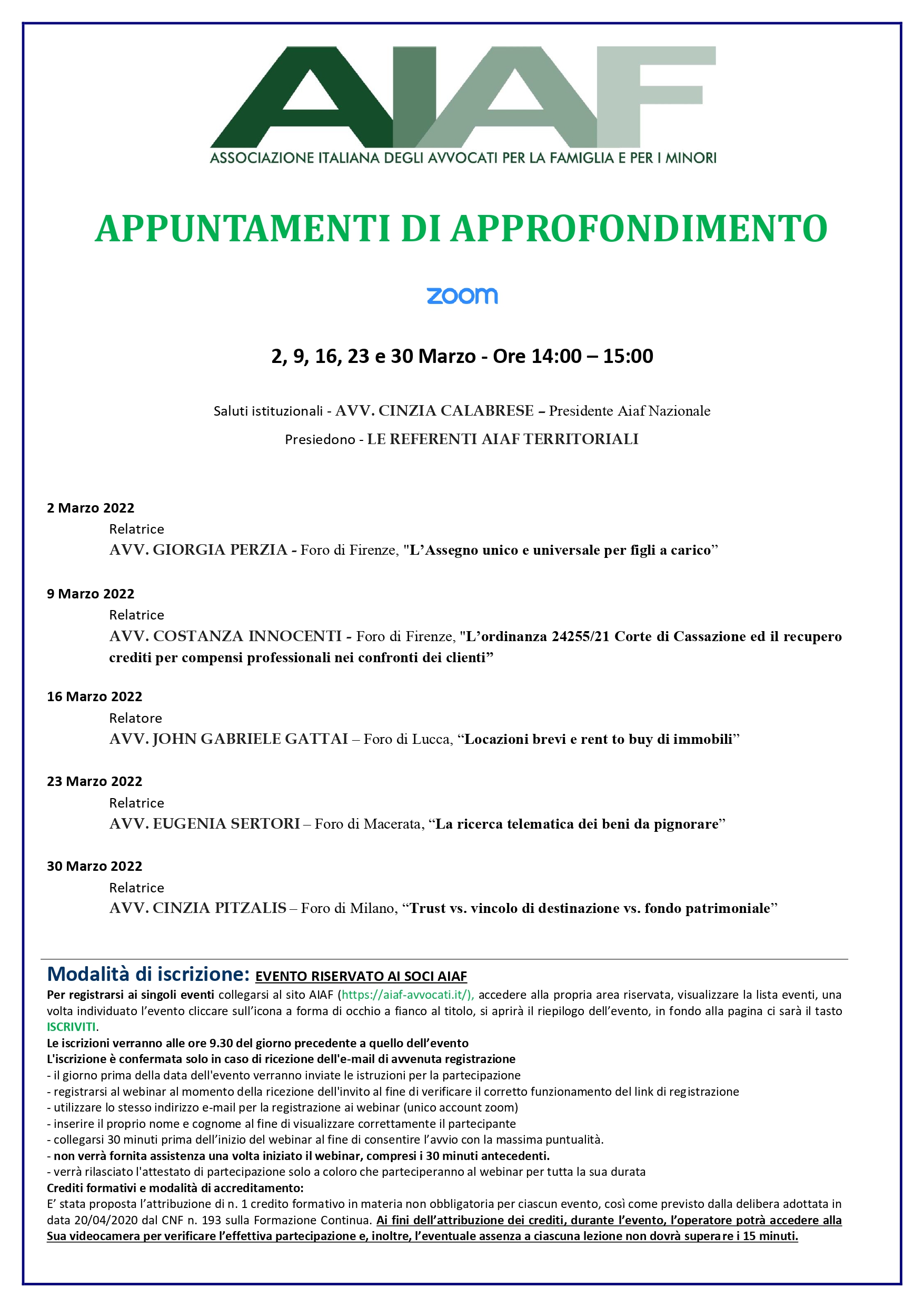 APPUNTAMENTI DI APPROFONDIMENTO - Trust vs. vincolo di destinazione vs. fondo patrimoniale